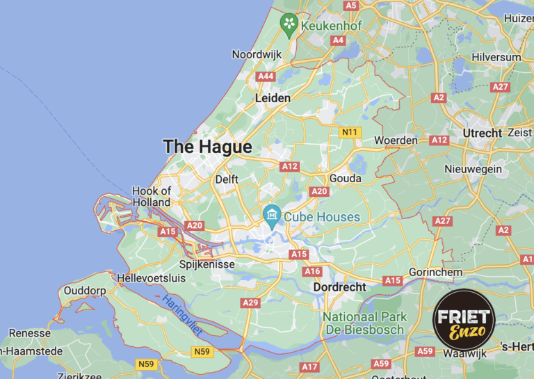 Frietkraam Zuid-Holland Patatkraam kaart