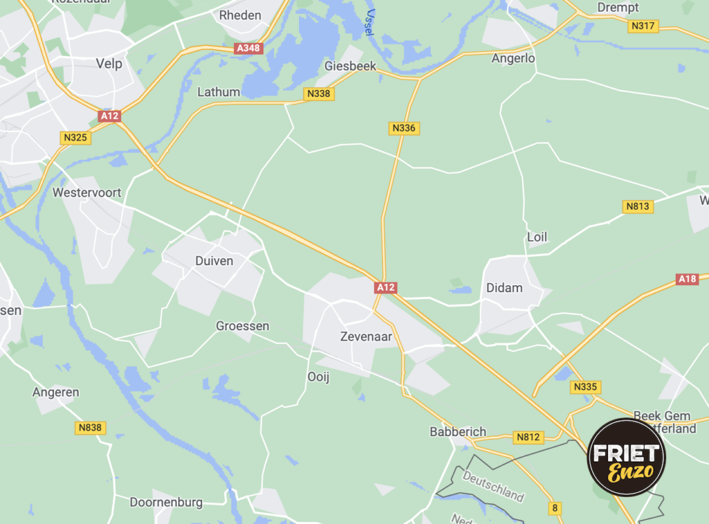 frietkraam kaart zevenaar duiven