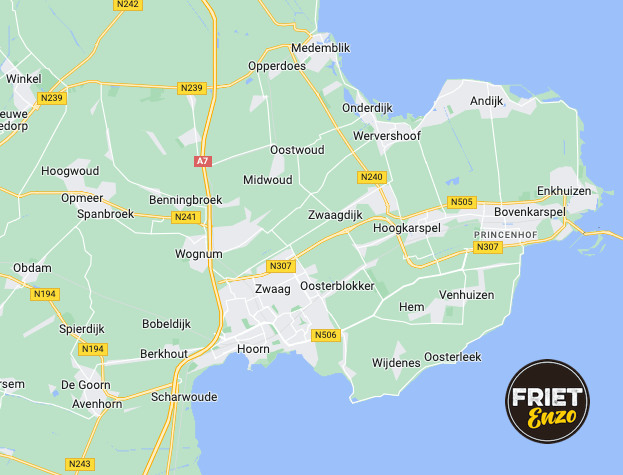 kaart patatwagen west friesland